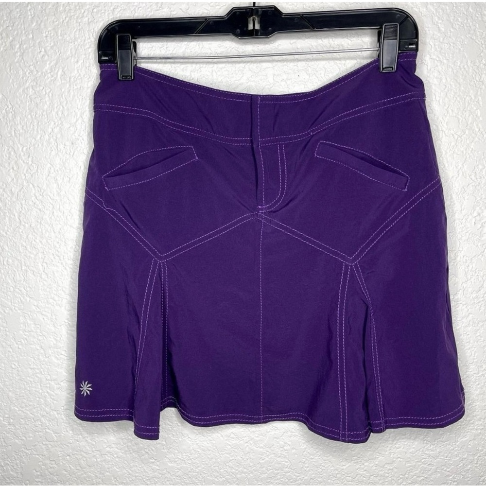 Athleta All Terrain Skirt size 4 Purple Outdoor Hiking Tenniscore Athletic